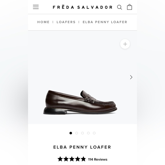 Freda Salvador Shoes - Freda Salvador Elba Penny Loafer. Espresso Spazzolato. Size 9.
